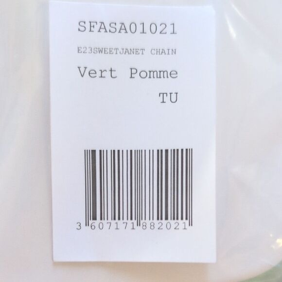 NWT Sandro Sweet Janet Chain Bag Vert Pomme Apple Green - Picture 10 of 13